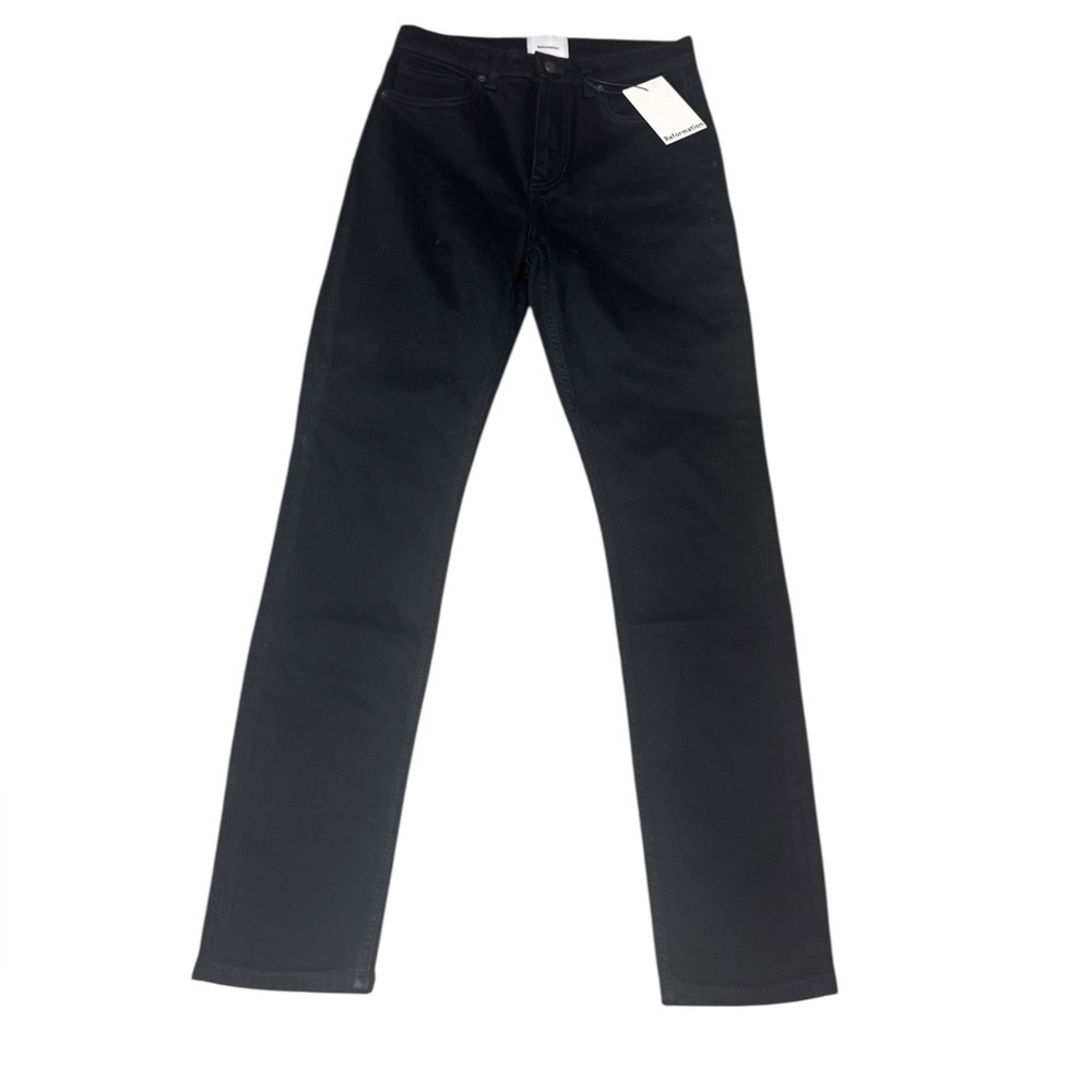 NWT Reformation Christina Mid Rise Super Stretch Black Skinny Jeans Size 27